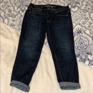 American Eagle boyfriend jeans, dark wash